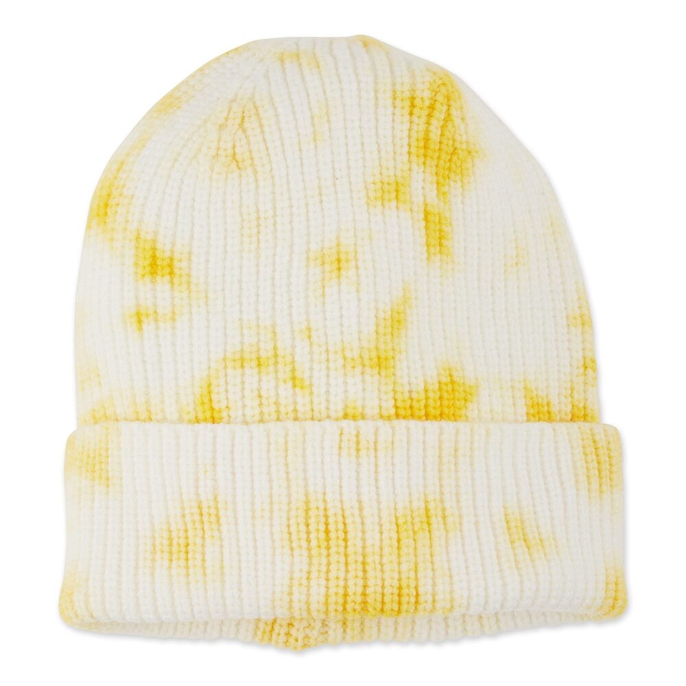 2393 Tie-Dye Beanie, Yellow, One Size